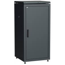 ITK Шкаф сетевой 19` LINEA N 28U 600х600 мм металлическая передняя дверь черный