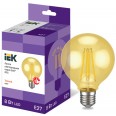 Лампа LED G95 шар золото 8Вт 230В 2700К E27 серия 360° IEK