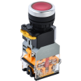 Кнопка D8-11D d=22мм 1з+1р с подсветкой красная IEK