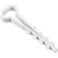 Дюбель-хомут 5х10мм для плоского кабеля нейлон белый (25шт/упак) IEK
