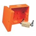 Коробка огнестойкая Е90, 101х101х62, IP66, с керамическим клеммником 5х1,5-6 мм2 KSK 100 (PO)