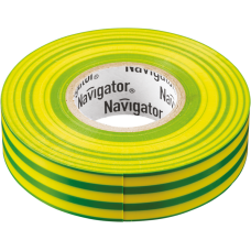 Изолента Navigator 71 234 NIT-B15-10/YG жёлто-зелёная