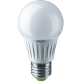Лампа светодиодная (LED) «груша» d60мм E27 270° 10Вт 127В матовая нейтральная холодно-белая 4000К Navigator