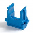 Крепёж-клипса для труб АБС-пластик синяя d25 мм в малой упаковке (10шт/500шт уп/кор) Промрукав