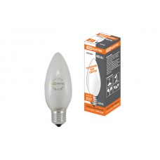 Лампа накаливания `Свеча матовая` 40 Вт-230 В-Е27 TDM