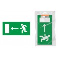 Знак `Направление к эвакуационному выходу налево` 350х124мм для ССА инд. упаковка TDM
