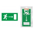 Знак `Направление к эвакуационному выходу направо` 350х124мм для ССА инд. упаковка TDM