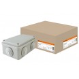 Распаячная коробка ОП 120х80х50мм, крышка, IP55, 6 вх. TDM