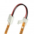 Коннектор (провод) для соединения светодиодных лент 5050 между собой, 2 контакта, IP20, цвет белый, 20 штук в пакете