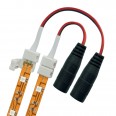Коннектор (провод) для соединения светодиодных лент 5050 с адаптером (стандартный разъем), 2 контакта, IP20, цвет белый, 20 штук в пакете