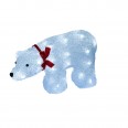 ULD-M3423-040/STA WHITE IP20 WHITE BEAR Фигура светодиодная «Белый медведь», 40 светодиодов, 34*12*23 см, белый, IP20