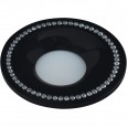 DLS-V103 GU5.3 BLACK Светильник декоративный встраиваемый ТМ `Fametto`, серия `Vernissage`. Без лампы, цоколь GU5.3. Металл, цвет черный. Отделка стразами. Литой.