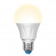 LED-A60-11W/WW/E27/FR/DIM PLP01WH Лампа светодиодная диммируемая. Форма `A`, матовая. Серия Palazzo. Теплый белый свет. Картон. ТМ Uniel.