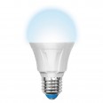 LED-A60-11W/NW/E27/FR/DIM PLP01WH Лампа светодиодная диммируемая. Форма `A`, матовая. Серия Palazzo. Белый свет. Картон. ТМ Uniel.