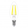 LED-C35-5W/WW/E14/CL/MB GLM10TR Лампа светодиодная. Форма «свеча», прозрачная. Серия Multibright. Теплый белый свет (3000K). 100-50-10. Картон. ТМ Uniel.