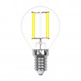 LED-G45-5W/WW/E14/CL/MB GLM10TR Лампа светодиодная. Форма «шар», прозрачная. Серия Multibright. Теплый белый свет (3000K). 100-50-10. Картон. ТМ Uniel.