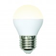 LED-G45-6W/WW/E27/FR/MB PLM11WH Лампа светодиодная. Форма «шар», матовая. Серия Multibright. Теплый белый свет (3000K). 100-50-10. Картон. ТМ Uniel.
