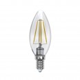 LED-C35-5W/NW/E14/CL/DIM GLA01TR Лампа светодиодная диммируемая. Форма `свеча`, прозрачная. Серия Air. Белый свет (4000K). Картон. ТМ Uniel