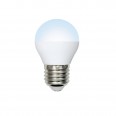 LED-G45-9W/NW/E27/FR/NR Лампа светодиодная. Форма `шар`, матовая. Серия Norma. Белый свет (4000K). Картон. ТМ Volpe