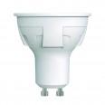LED-JCDR 6W/WW/GU10/FR/DIM PLP01WH Лампа светодиодная, диммируемая. Форма «JCDR», матовая. Серия ЯРКАЯ. Теплый белый свет (3000K). Картон. ТМ Uniel