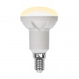 LED-R50 7W/3000K/E14/FR/DIM PLP01WH Лампа светодиодная, диммируемая. Форма `Рефлектор`, матовая. Серия Яркая. Теплый белый свет (3000K). Картон. ТМ Uniel.