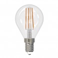 LED-G45-9W/3000K/E14/CL PLS02WH Лампа светодиодная. Форма `шар`, прозрачная. Серия Sky. Теплый белый свет (3000К). Картон. ТМ Uniel.