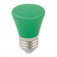 LED-D45-1W/GREEN/E27/FR/С BELL Лампа декоративная светодиодная. Форма `Колокольчик`, матовая. Цвет зеленый. Картон. ТМ Volpe.