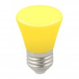 LED-D45-1W/YELLOW/E27/FR/С BELL Лампа декоративная светодиодная. Форма `Колокольчик`, матовая. Цвет желтый. Картон. ТМ Volpe.