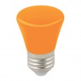 LED-D45-1W/ORANGE/E27/FR/С BELL Лампа декоративная светодиодная. Форма `Колокольчик`, матовая. Цвет оранжевый. Картон. ТМ Volpe.