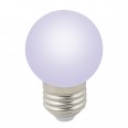 LED-G45-1W/RGB/E27/FR/С Лампа декоративная светодиодная. Форма `шар`, матовая. Цвет RGB. Картон. ТМ Volpe.