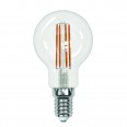 LED-G45-13W/3000K/E14/CL PLS02WH Лампа светодиодная. Форма `шар`, прозрачная. Серия Sky. Теплый белый свет (3000К). Картон. ТМ Uniel.