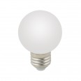 LED-G60-3W/6000K/E27/FR/С Лампа декоративная светодиодная. Форма `шар`, матовая. Дневной свет (6000K). Картон. ТМ Volpe.