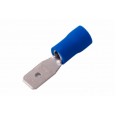 Клемма плоская изолированная штекер 4.8 мм 1.5-2.5 мм2 (РПи-п 2.5-(4.8)/РПИп 2-5) синяя REXANT