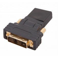 Переходник штекер DVI-D - гнездо HDMI, поворотный REXANT
