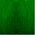 Гирлянда `Светодиодный Дождь` 2x0,8м, прозрачный провод, 230 В, диоды Зеленые, 160 LED