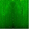 Гирлянда `Светодиодный Дождь` 2х3м, постоянное свечение, прозрачный провод, 230 В, диоды ЗЕЛЕНЫЕ, 448 LED