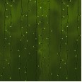 Гирлянда `Светодиодный Дождь` 2х6м, постоянное свечение, черный провод, 230 В, диоды ЗЕЛЕНЫЕ, 1140 LED