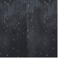 Гирлянда `Светодиодный Дождь` 2х6м, постоянное свечение, черный провод, 230 В, диоды БЕЛЫЕ, 1140 LED