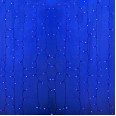 Гирлянда `Светодиодный Дождь` 2х6м, постоянное свечение, прозрачный провод, 230 В, диоды СИНИЕ, 1140 LED