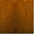 Гирлянда `Светодиодный Дождь` 2х1,5м, постоянное свечение, прозрачный провод, 230 В, диоды ЖЁЛТЫЕ, 192 LED
