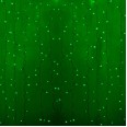 Гирлянда `Светодиодный Дождь` 2х1,5м, постоянное свечение, прозрачный провод, 230 В, диоды ЗЕЛЁНЫЕ, 192 LED
