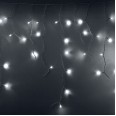 Гирлянда Айсикл (бахрома) светодиодный, 4,8 х 0,6 м, белый провод, 230 В, диоды белые, 152 LED