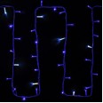 Гирлянда модульная `Дюраплей LED` 20м 200 LED белый каучук , мерцающий `Flashing` (каждый 5-й диод), Синяя