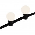 Готовый набор: `Евро Belt Light` 2 жилы шаг 40 см, Теплые Белые LED лампы (6 LED)