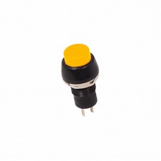 Выключатель-кнопка 250V 1А (2с) (ON)-OFF Б/Фикс желтая Micro REXANT