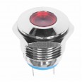 Индикатор металл d16 12В подсв/красная LED REXANT