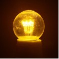 Лампа шар e27 6 LED d45мм - желтая, прозрачная колба, эффект лампы накаливания