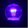 Лампа шар e27 6 LED d45мм - синяя, прозрачная колба, эффект лампы накаливания