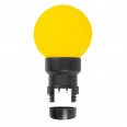 Лампа шар 6 LED для белт-лайта, цвет: Жёлтый, d45мм, жёлтая колба
