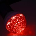 Лампа шар e27 10 LED d50мм красная 24В (постоянное напряжение)